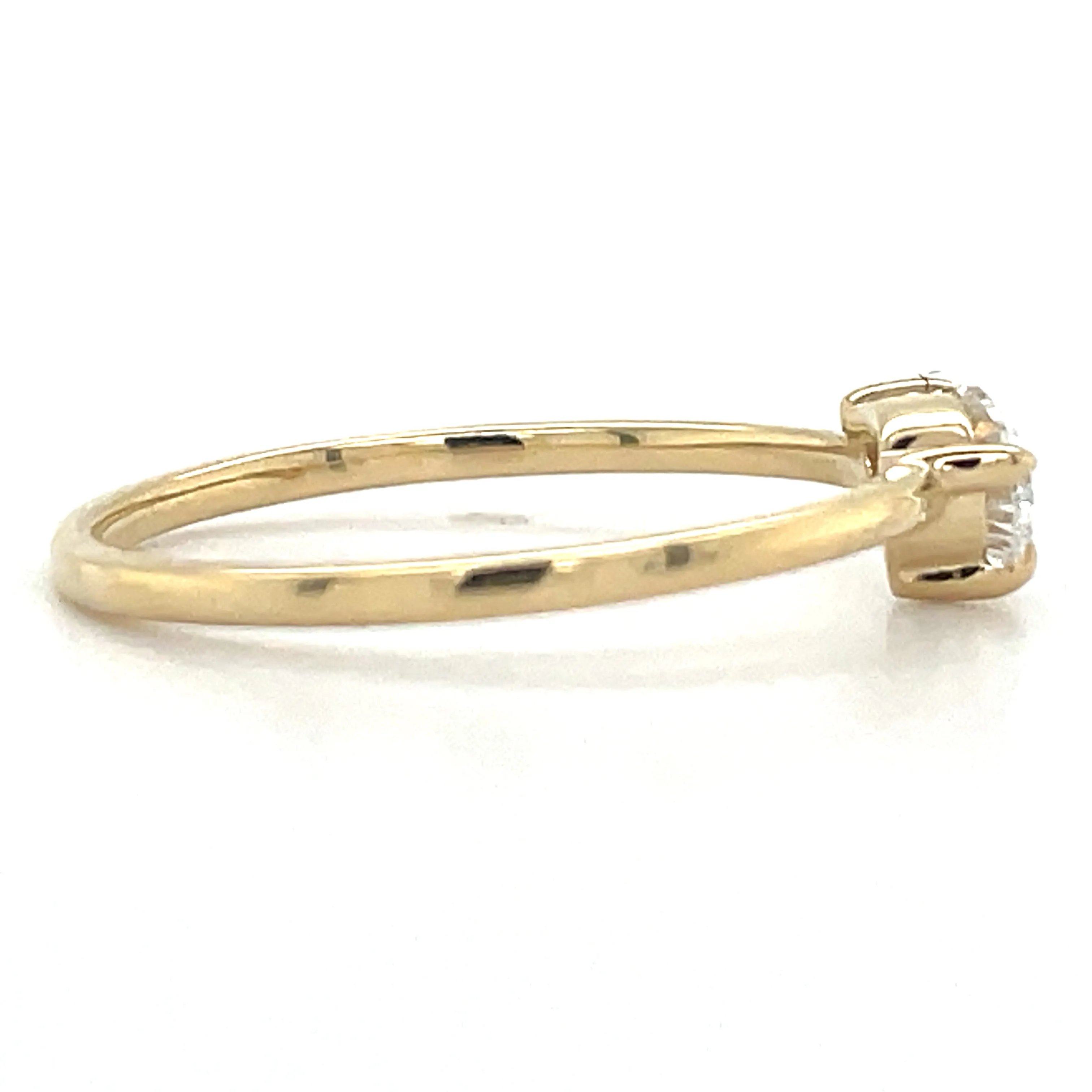 14ct Yellow Gold Laboratory Grown Pear Diamond Ring