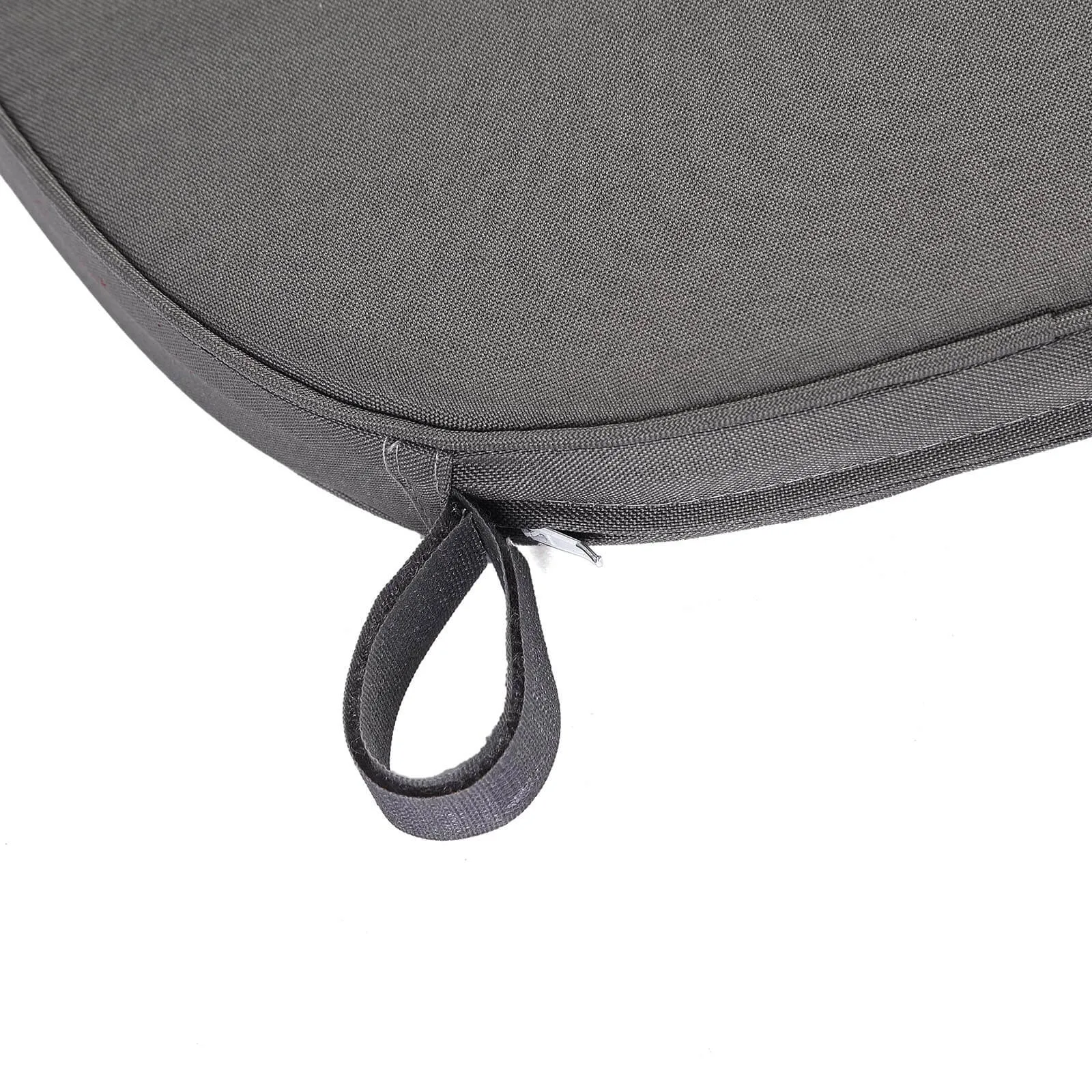 1.5" Thick Charcoal Gray Chiavari Chair Pad, Memory Foam Seat Cushion With Ties and Removable Cover