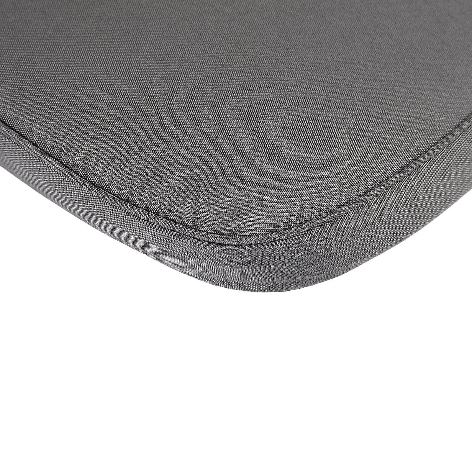 1.5" Thick Charcoal Gray Chiavari Chair Pad, Memory Foam Seat Cushion With Ties and Removable Cover