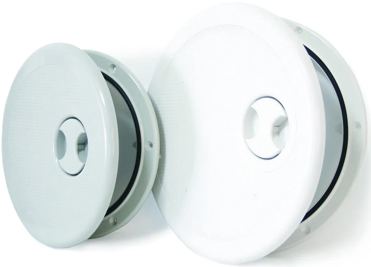 ACCESS HATCHES - ROUND HINGED: WHITE, LARGE 334mm DIA