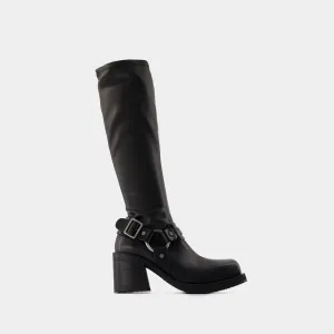 ACNE STUDIOS Biker-Style Buckle Boots for Women