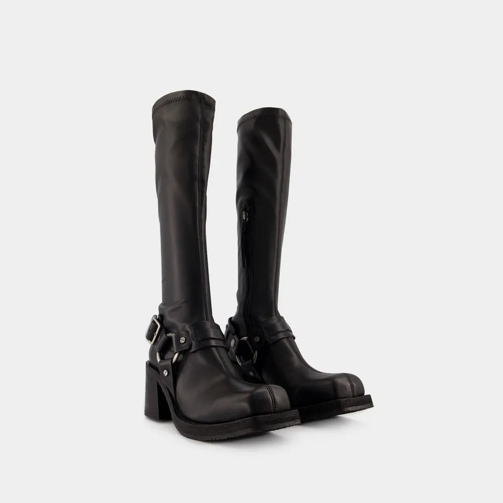 ACNE STUDIOS Biker-Style Buckle Boots for Women