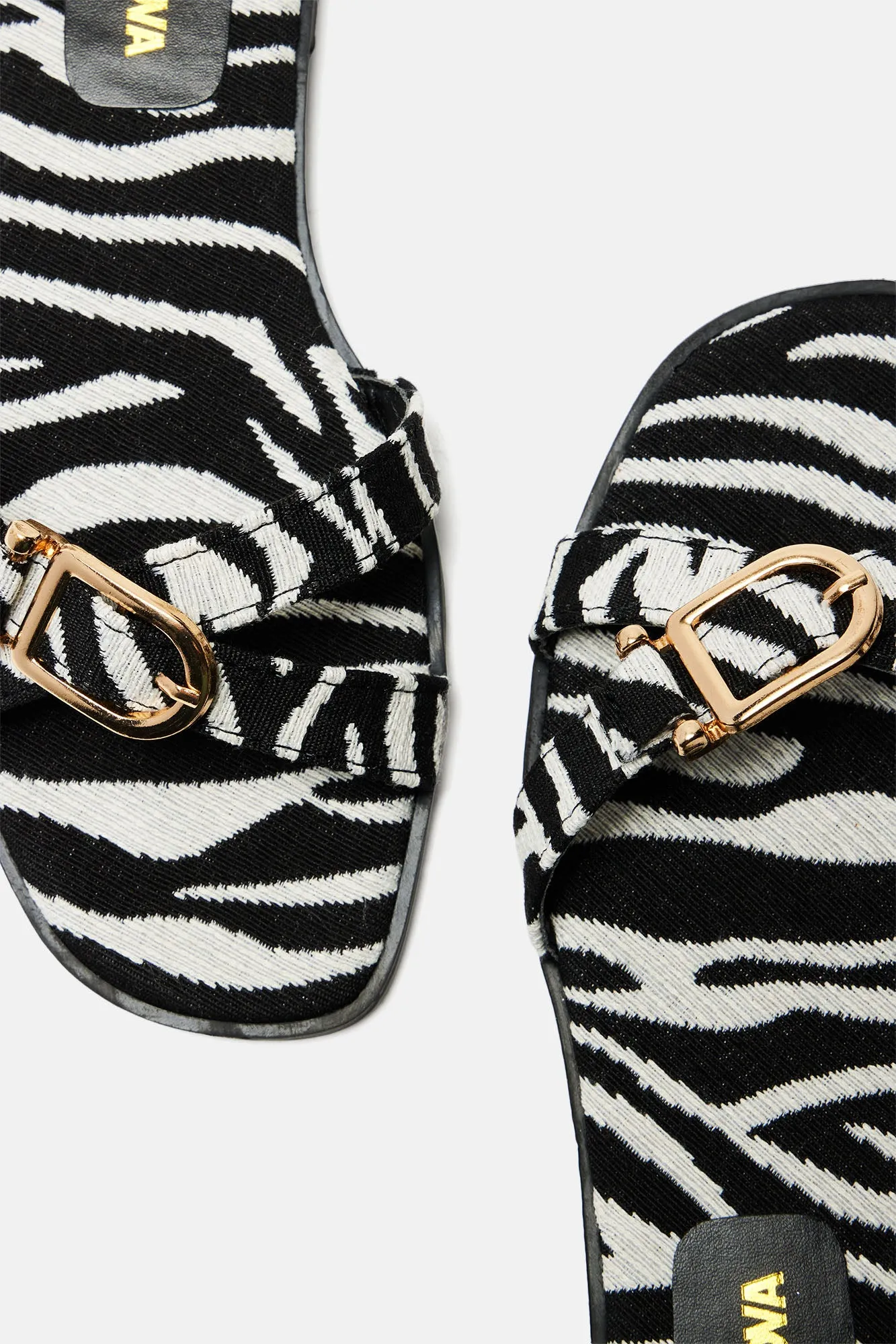 Adalina Sandals - Black/White