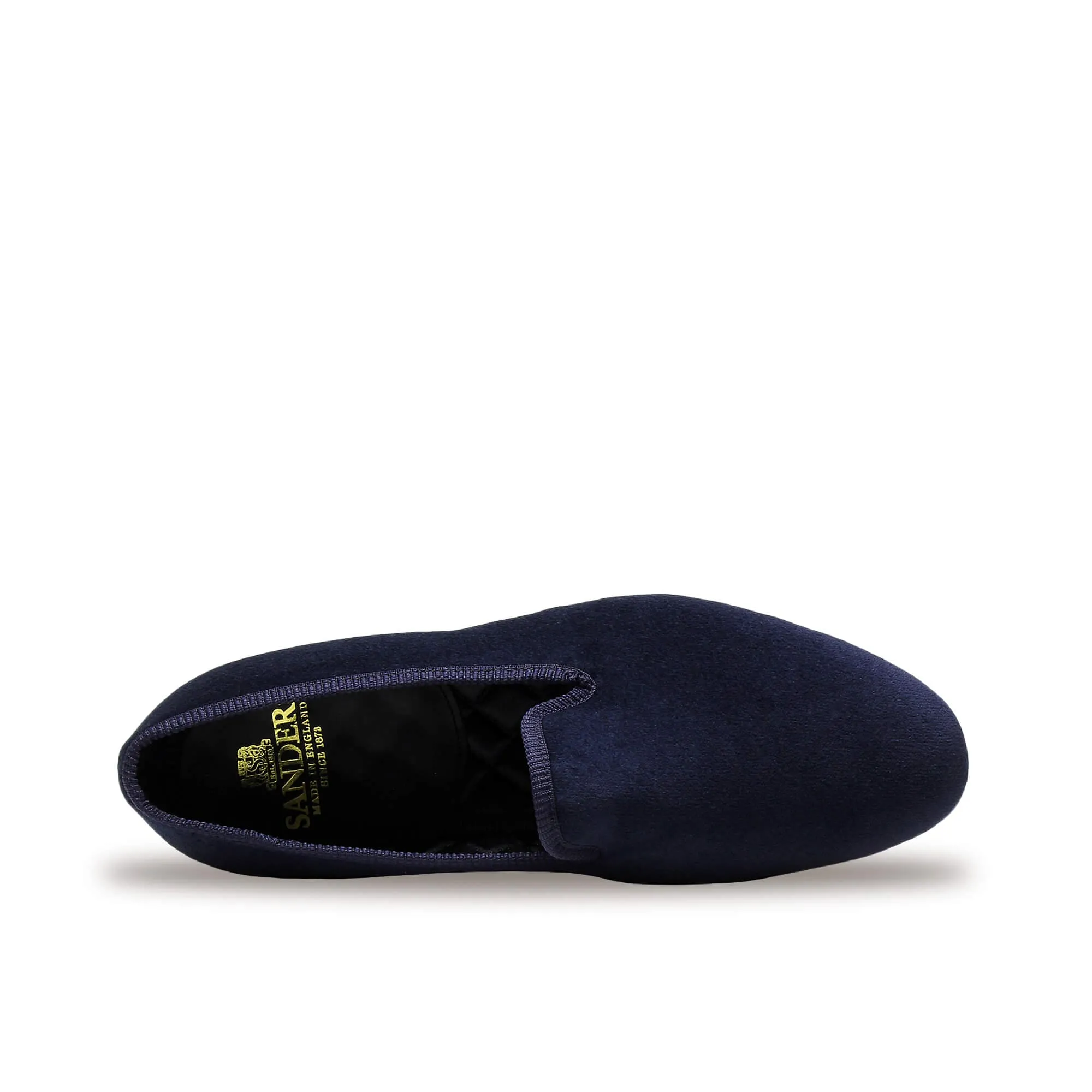 Albert Navy Velvet House Slipper