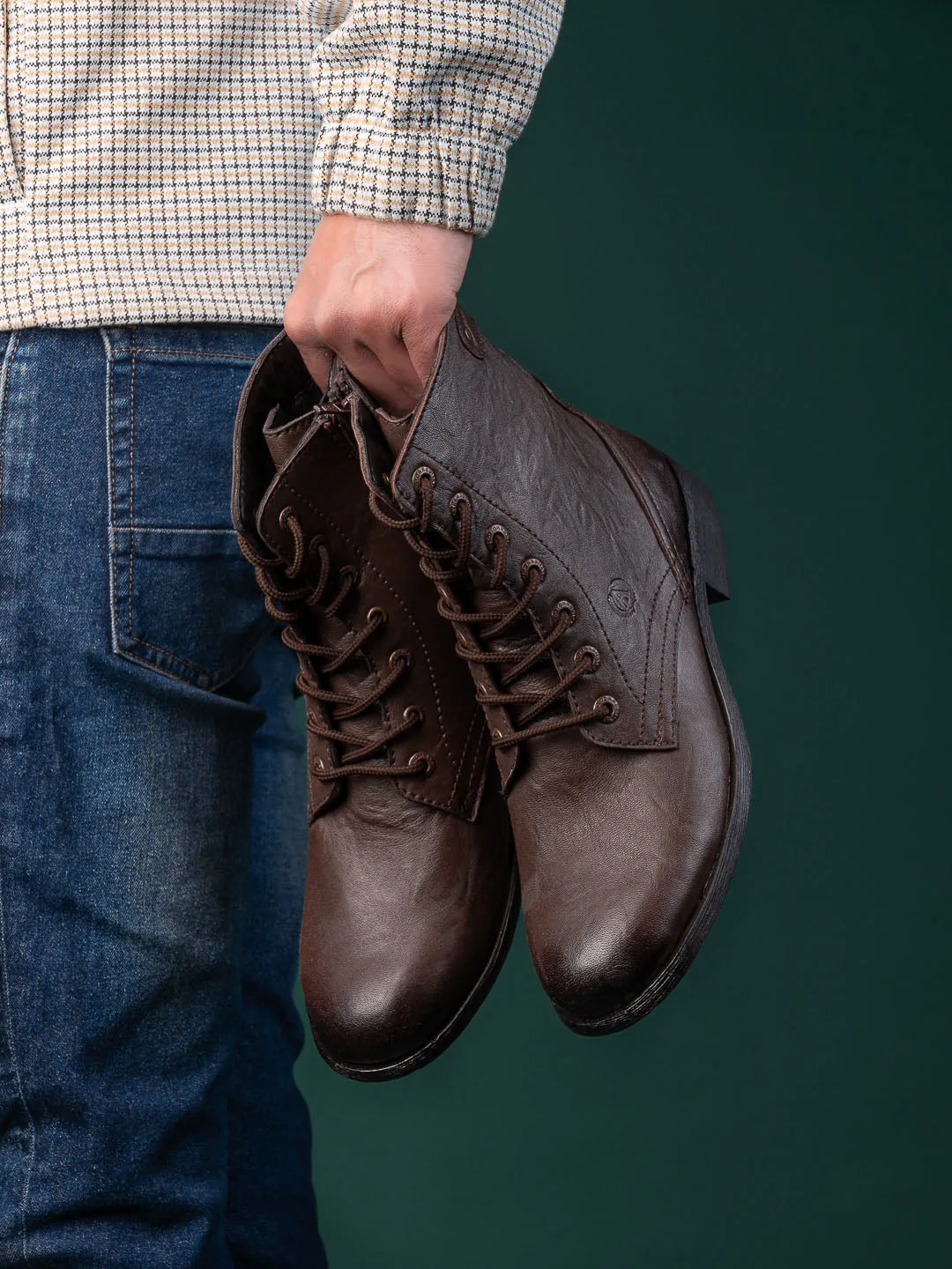 Alberto Torresi Barcus Brown Ankle Boots