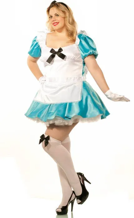 Alice in Wonderland Womens Plus Size Storybook Costume