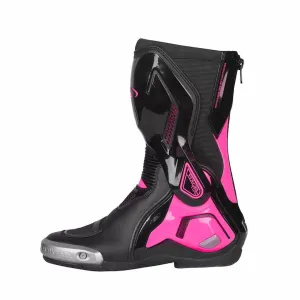 Allgoal Black/Purple Motorcycle Boots Women