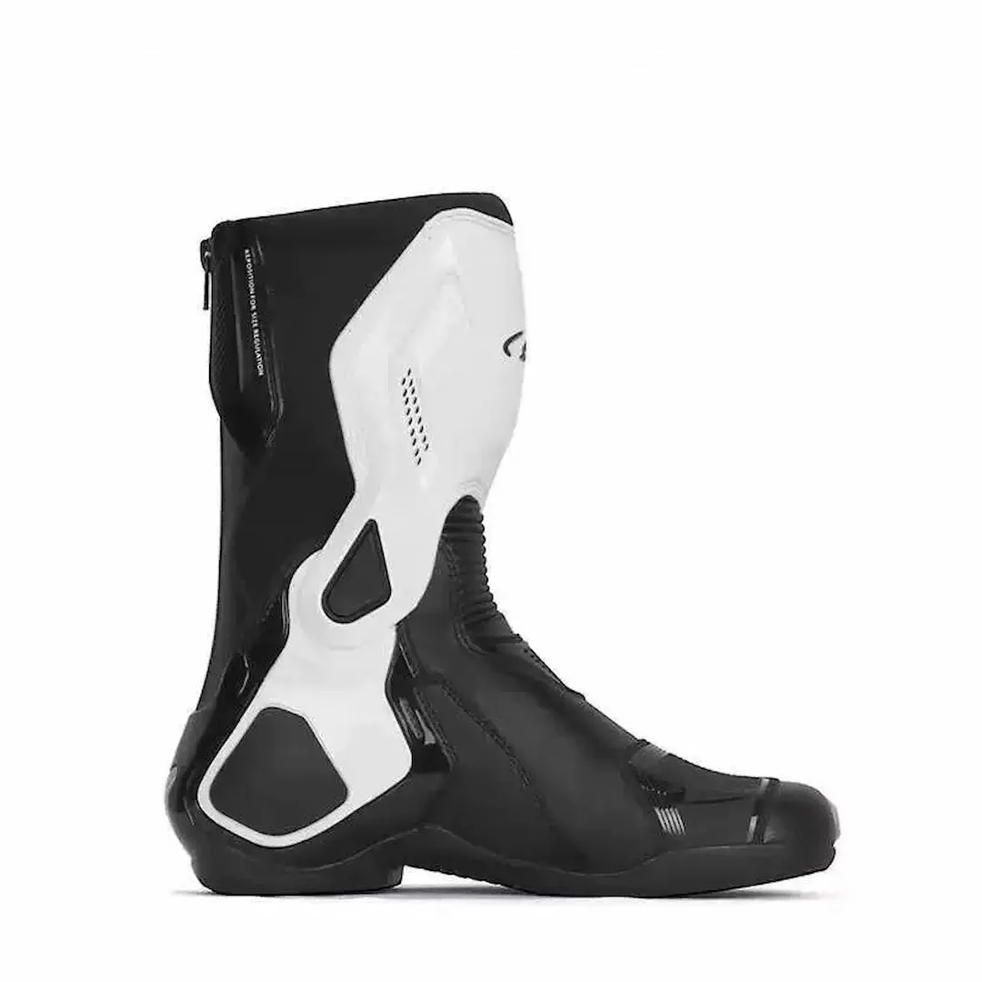 Allgoal Black/White Motorcycle Boots