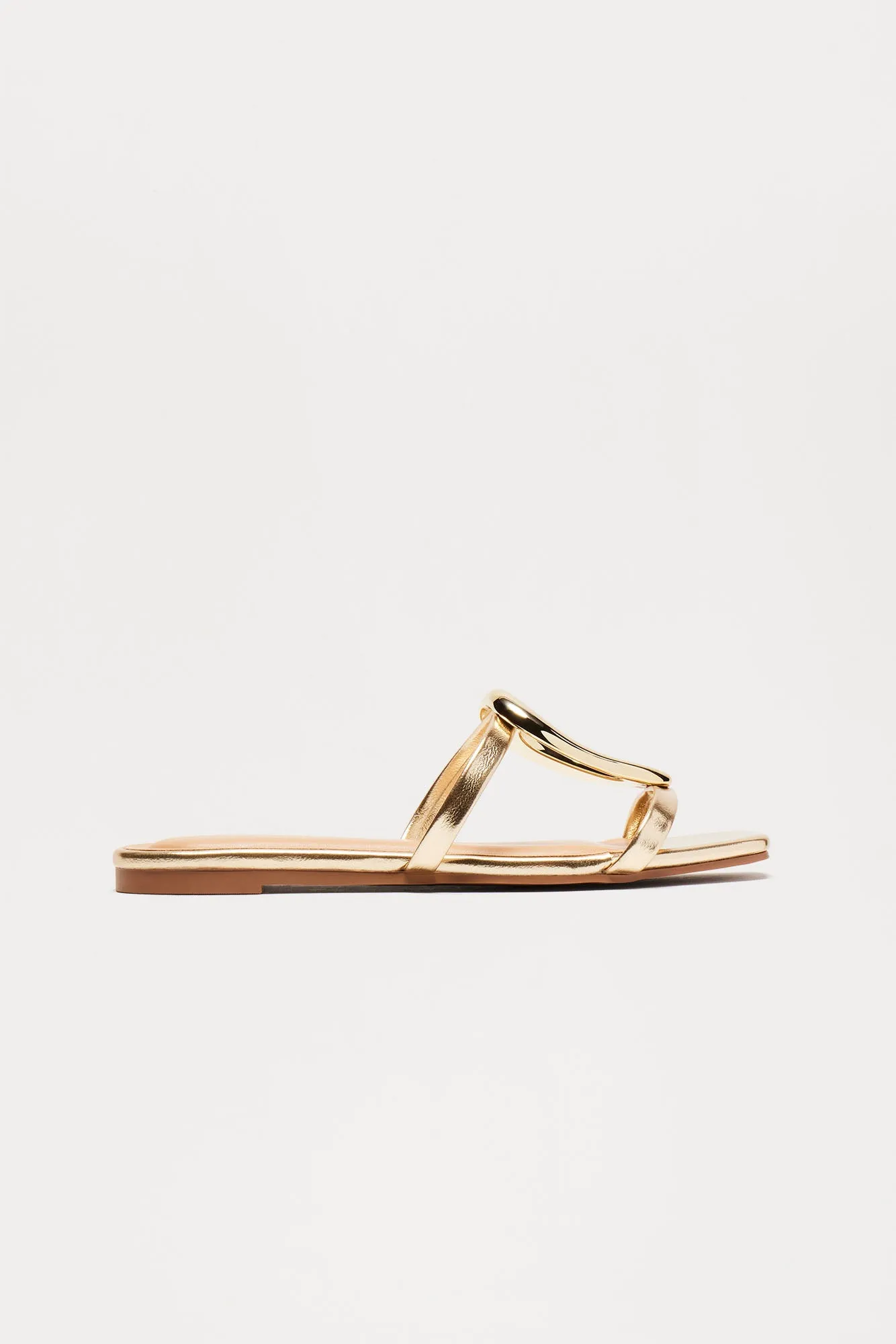 Amaia Hardware Sandals - Gold