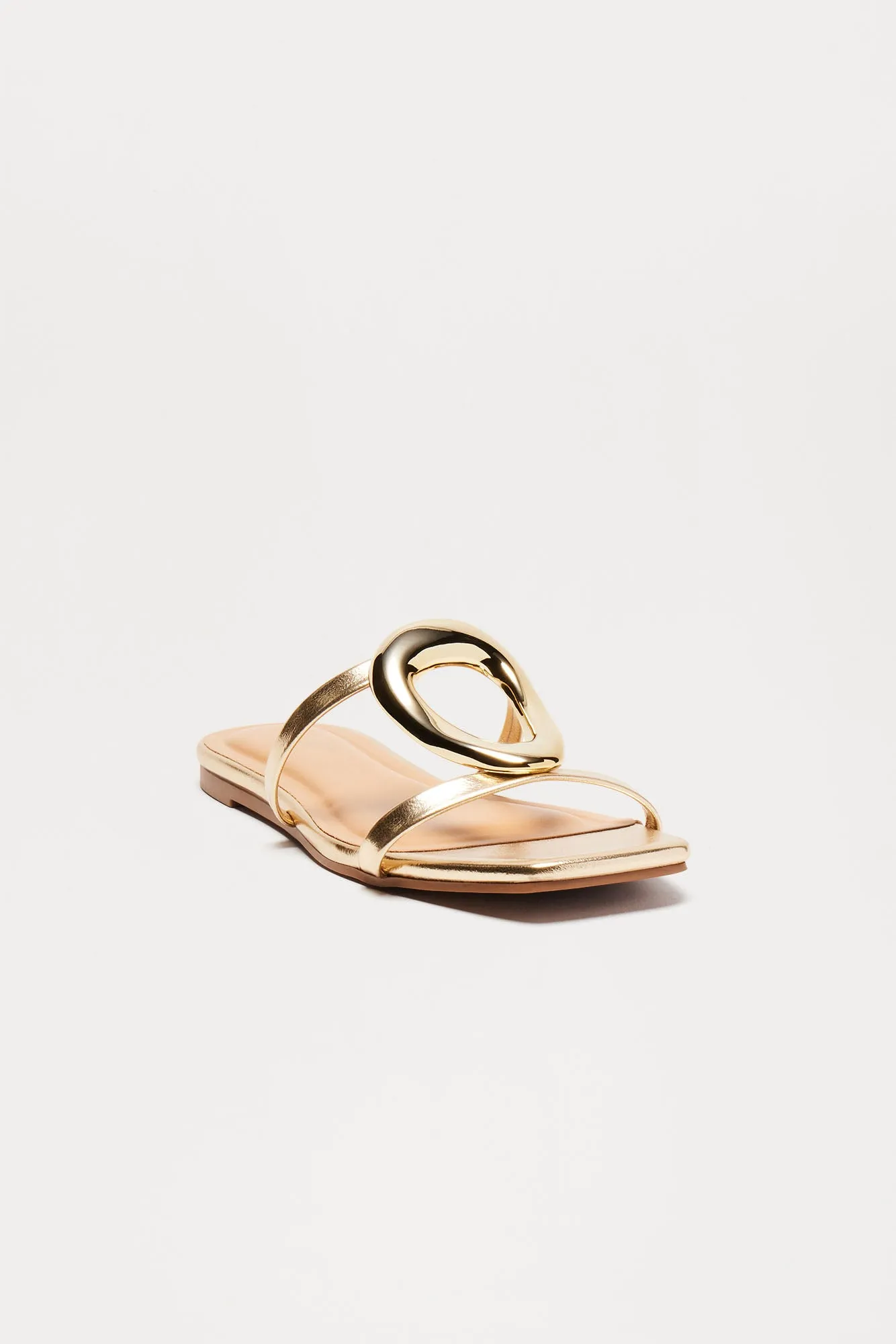 Amaia Hardware Sandals - Gold