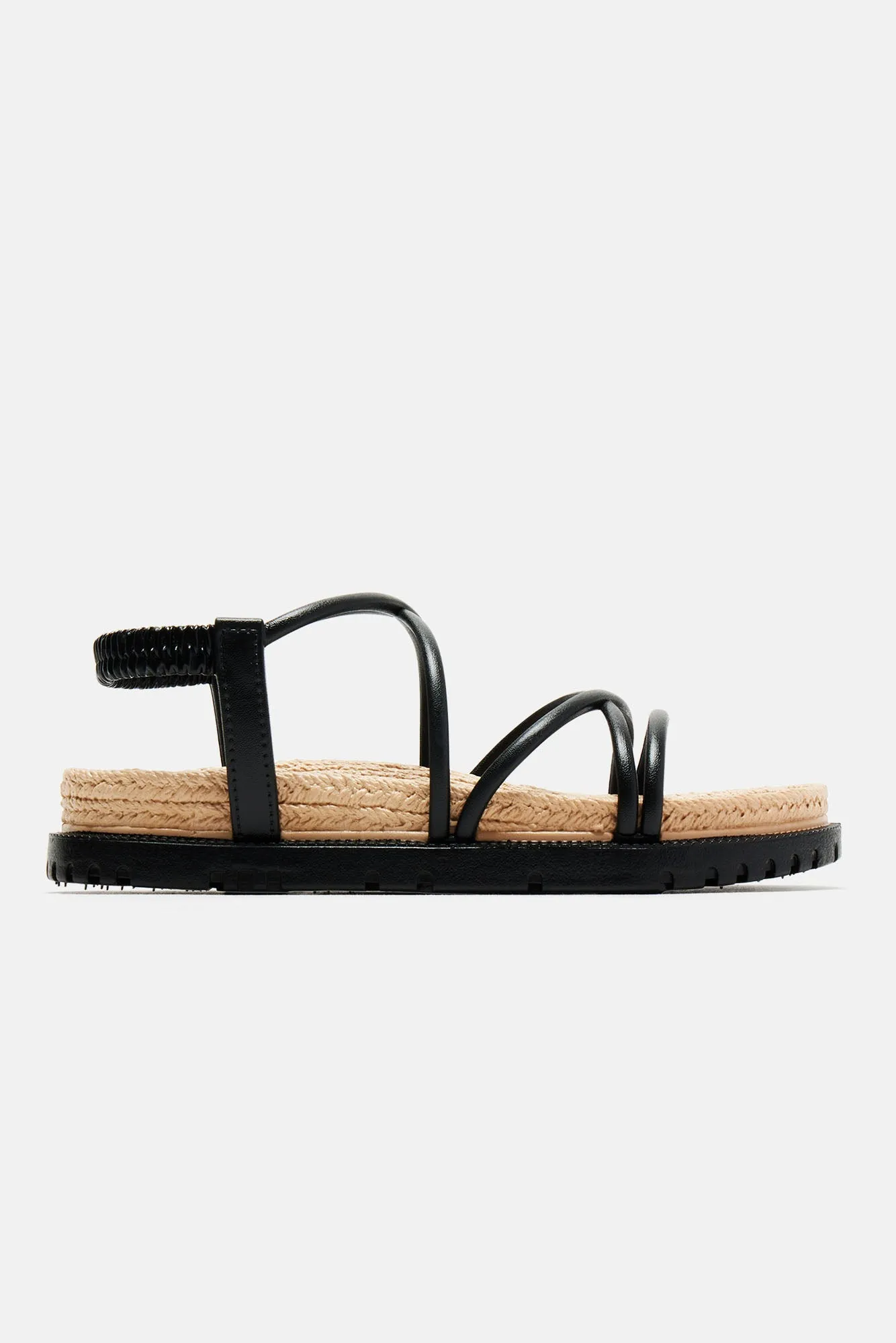 Amozae-Alaia Flat Sandals - Black