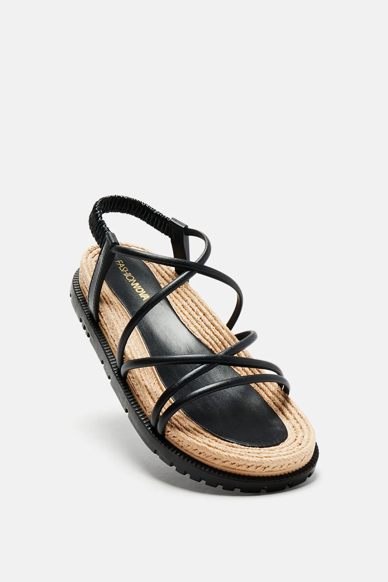 Amozae-Alaia Flat Sandals - Black