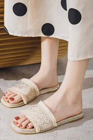 Amozae-Vintage Espadrille Flat Sandals