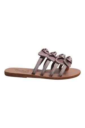 ANCIENT GREEK SANDALS Hara Natural Lotus Satin Flats (40)