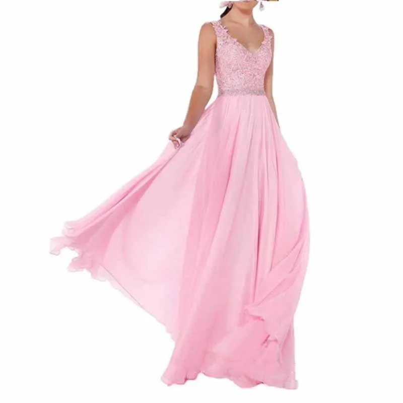 Applique Bridesmaid Dresses Sleeveless Wedding Guest Dresses for Women Evening Party