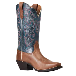 Ariat Ladies Round Up Storming Brown Square Toe Boots 10040446