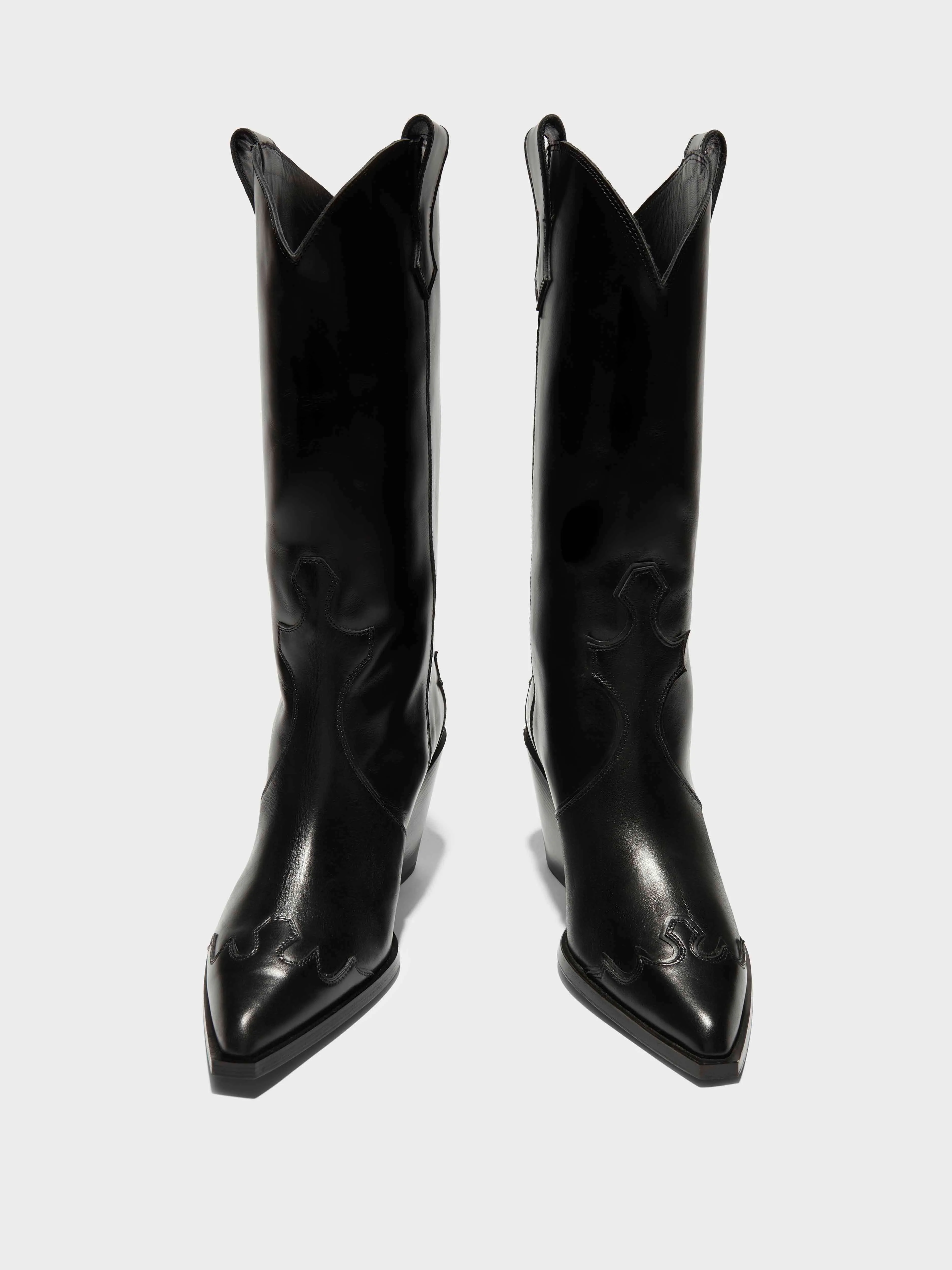 Ariel Leather Cowboy Boots