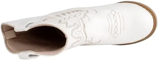 Baby Deer Miller White Cowboy Boot 6205