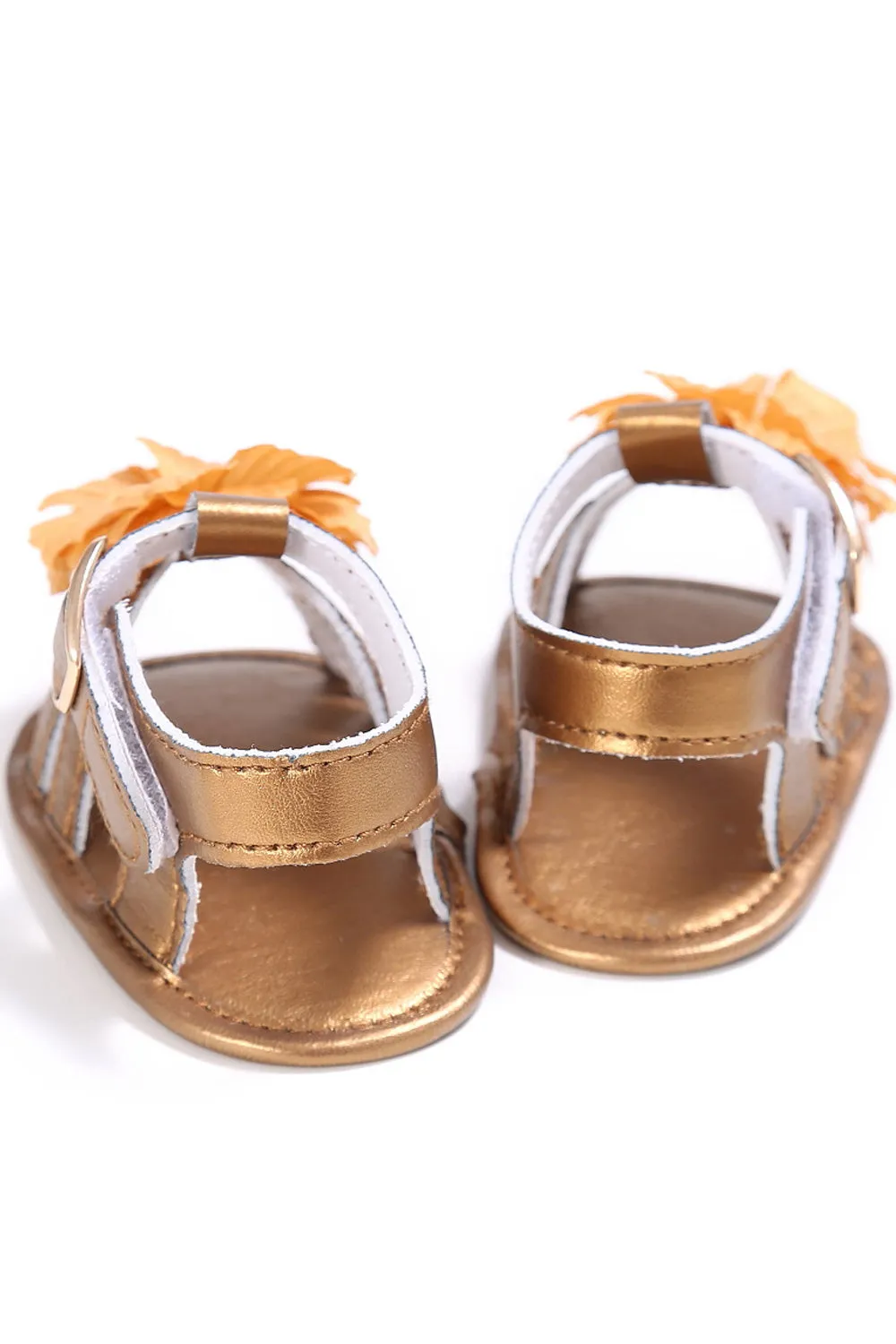 Baby Girls Beautiful Flower Decorated Strap Belt Convenient Sandals - BGSD106099