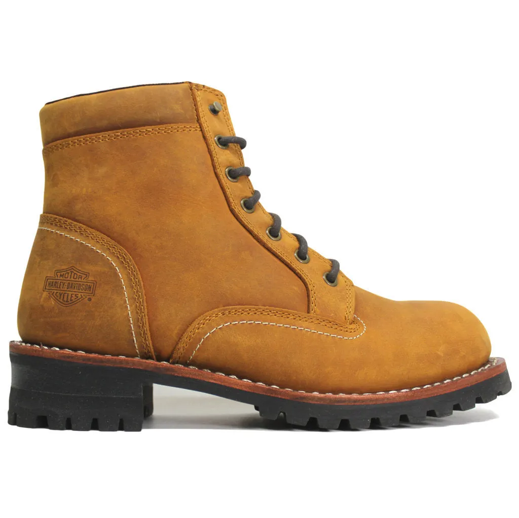 Bentler 6 Inch Full Grain Leather Men's Ankle Biker Boots