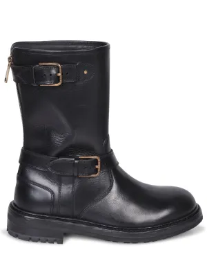 Biker black boots