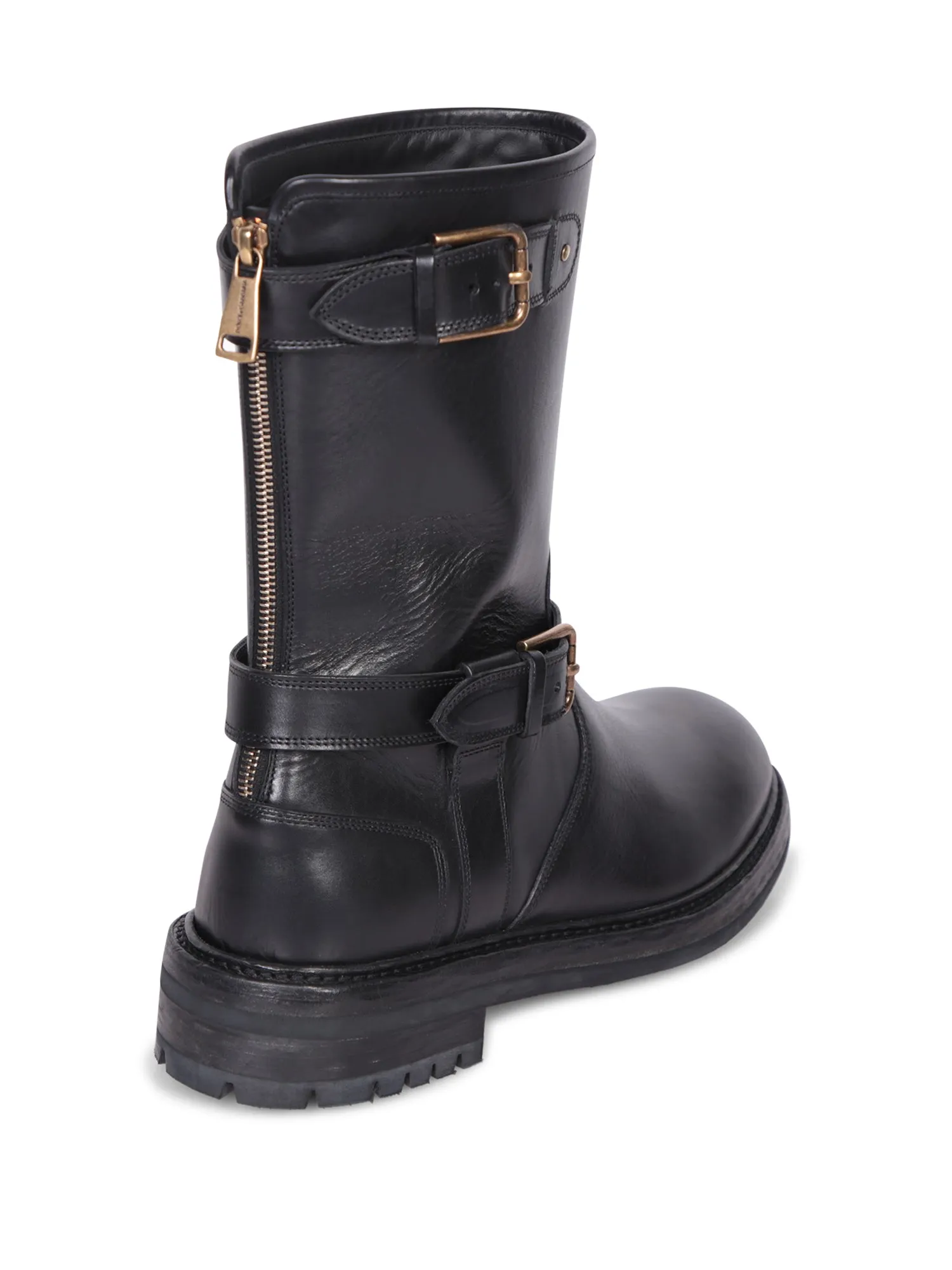 Biker black boots