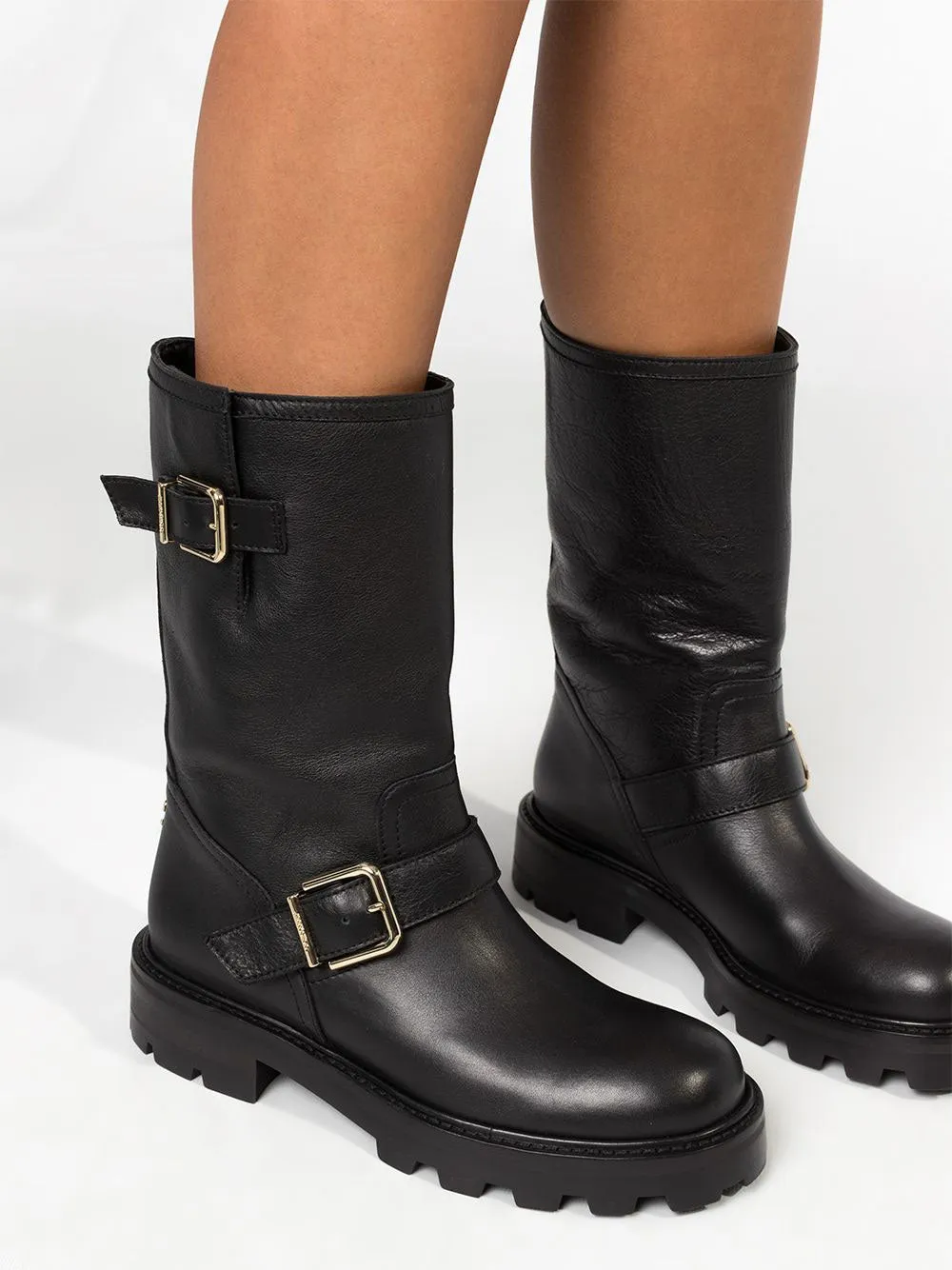 Biker II calf-length boots