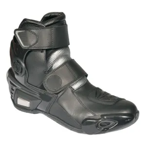 Biker Leather Boots amazing Jet dark Adventure Gear