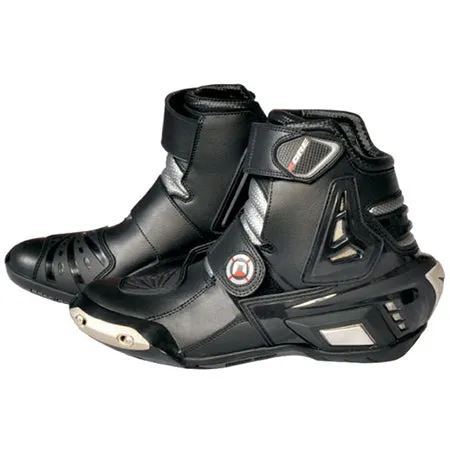 Biker Leather Boots amazing Jet dark Adventure Gear