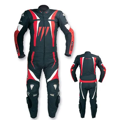 Biker Leather Suit Brilliant Men's Racing Wear MX23