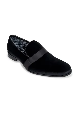 Black Velvet Loafer