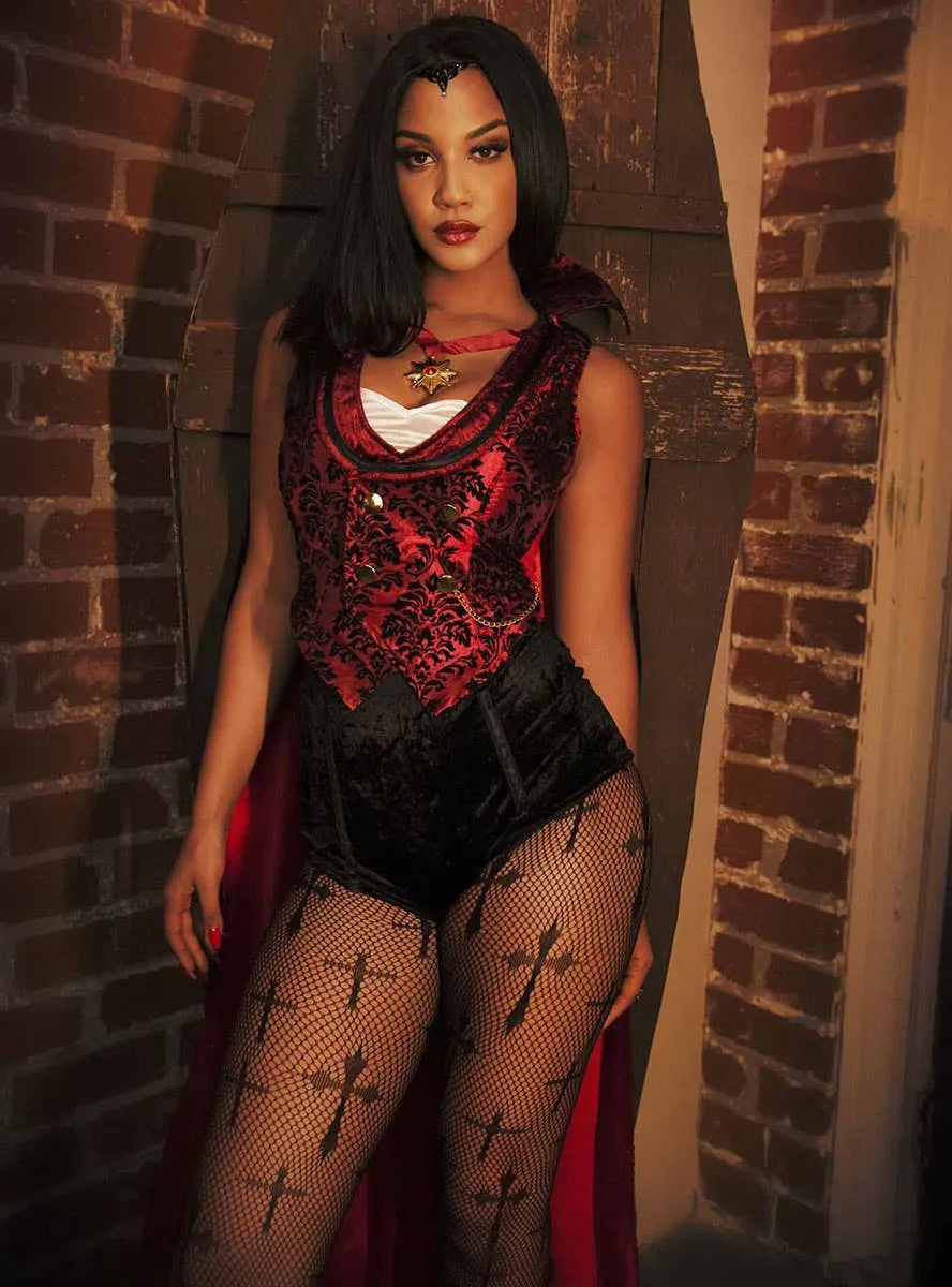 Bloodthirsty Vampire Womens Sexy Halloween Costume