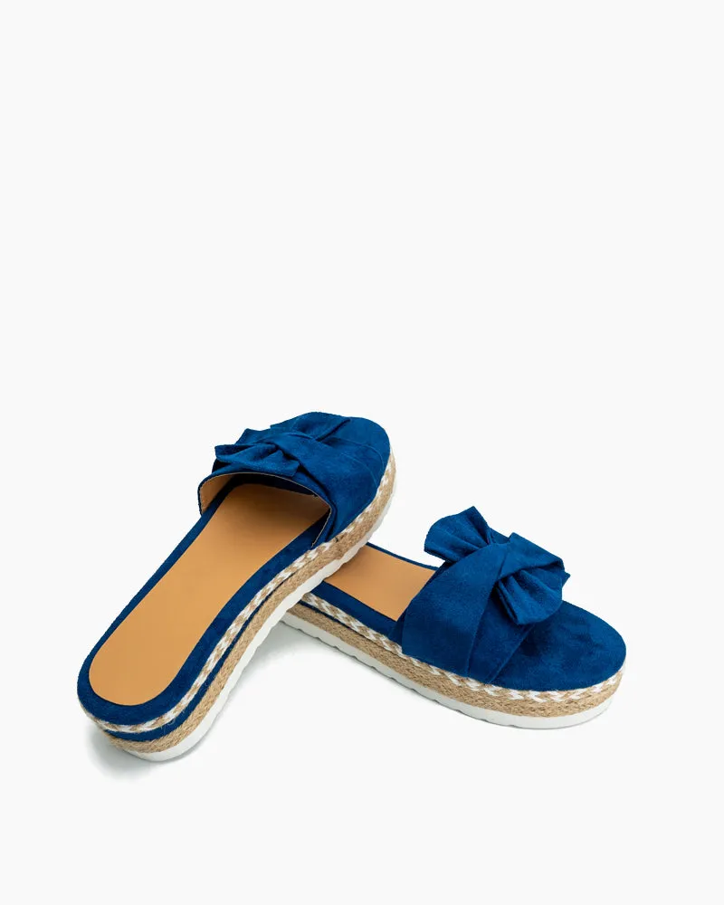 Bowknot Beach Platform Sandals