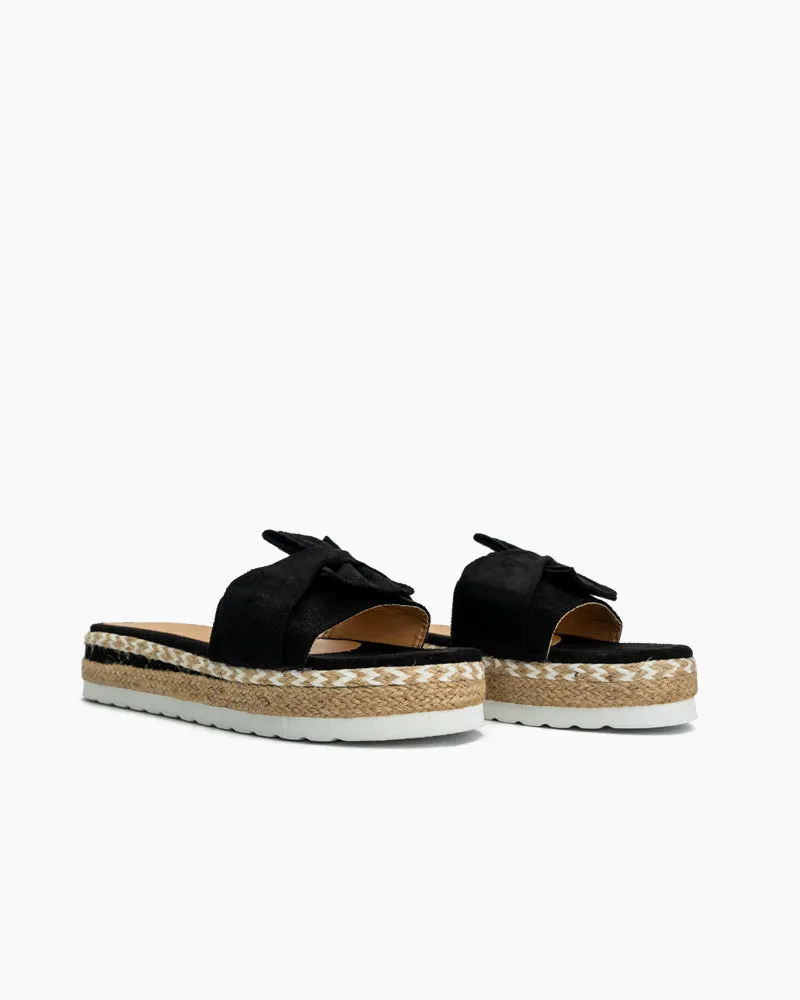 Bowknot Beach Platform Sandals