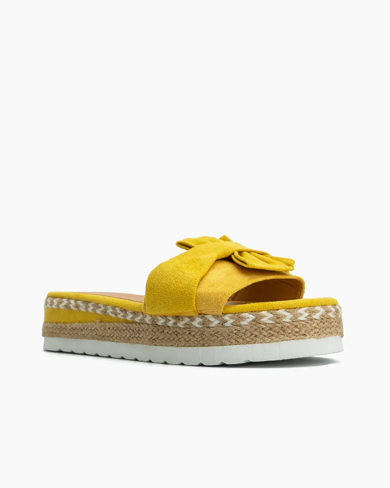 Bowknot Beach Platform Sandals