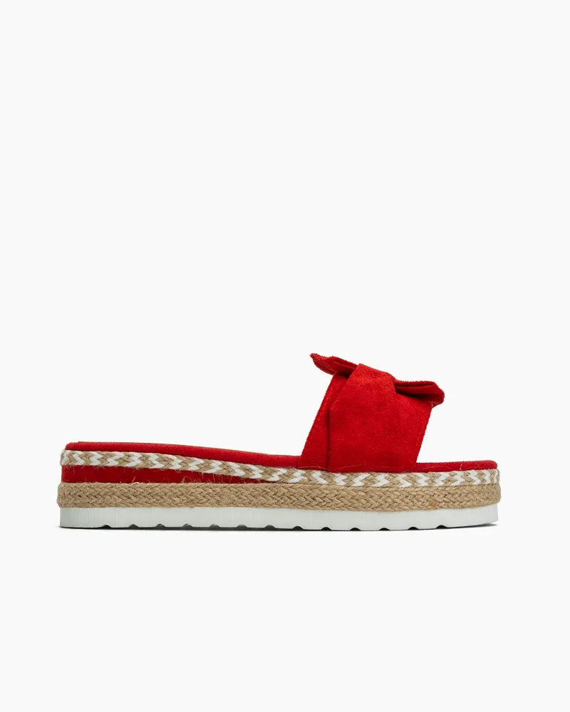 Bowknot Beach Platform Sandals