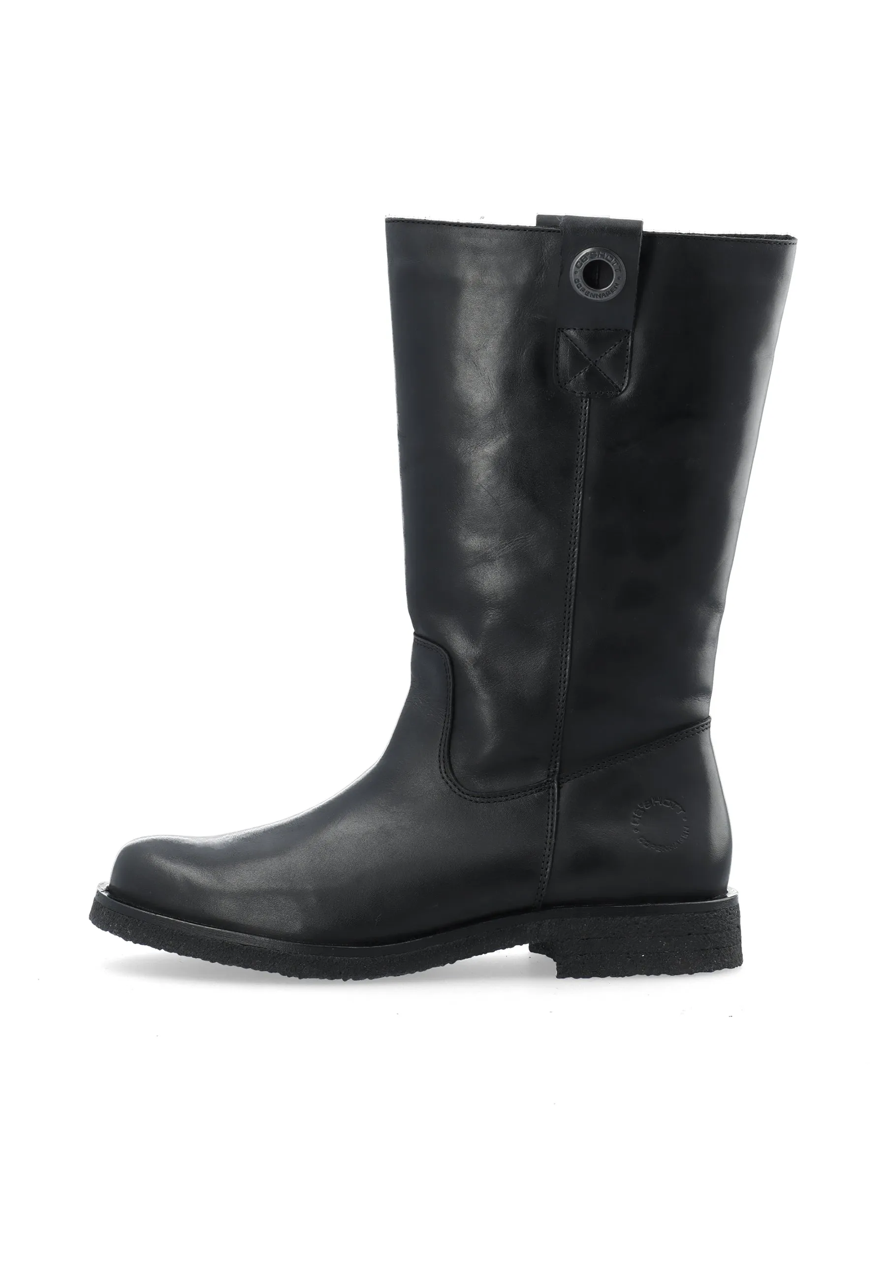 CASFREJA Pull On Boot Warm Lining Pull Up Leather