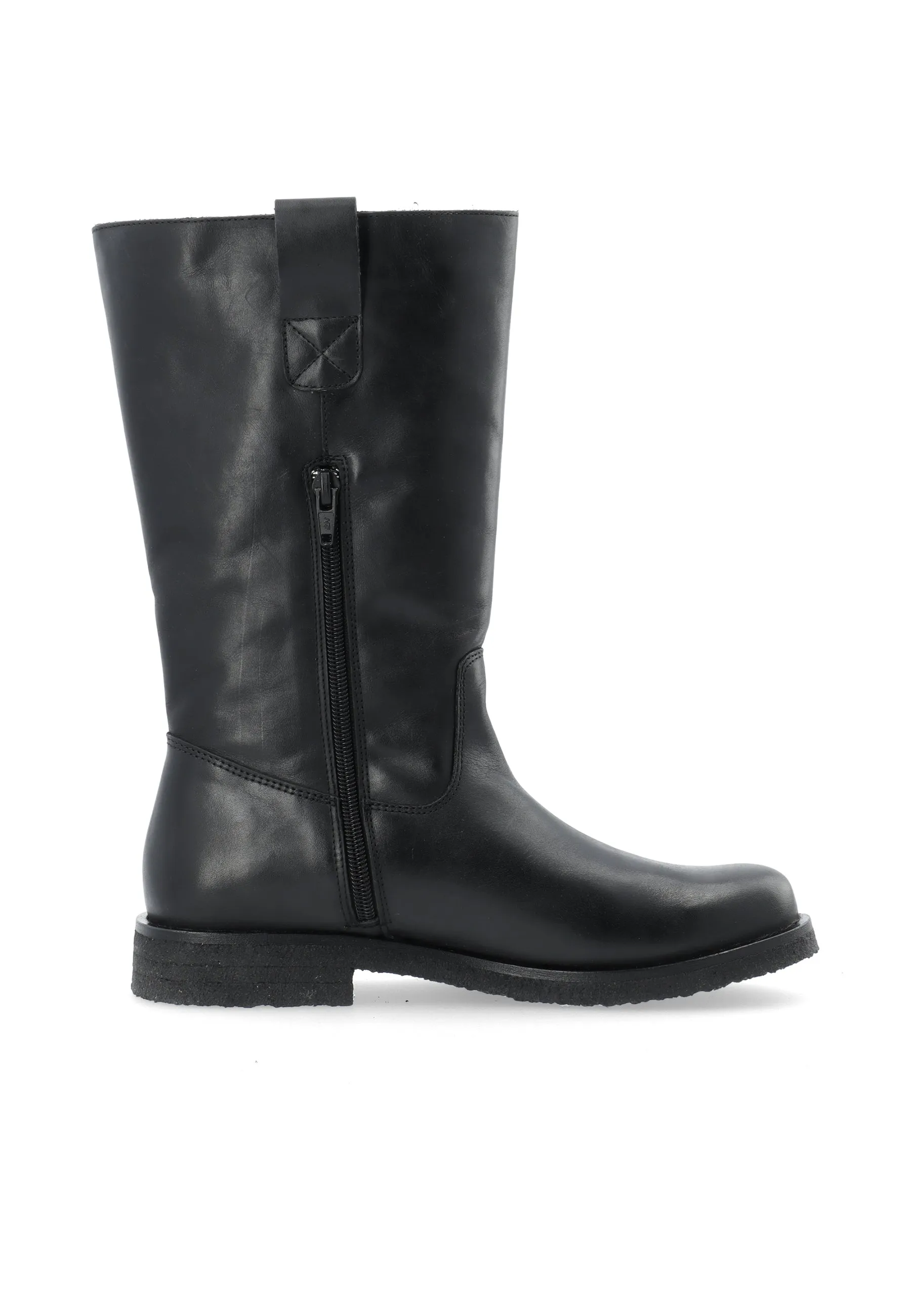 CASFREJA Pull On Boot Warm Lining Pull Up Leather