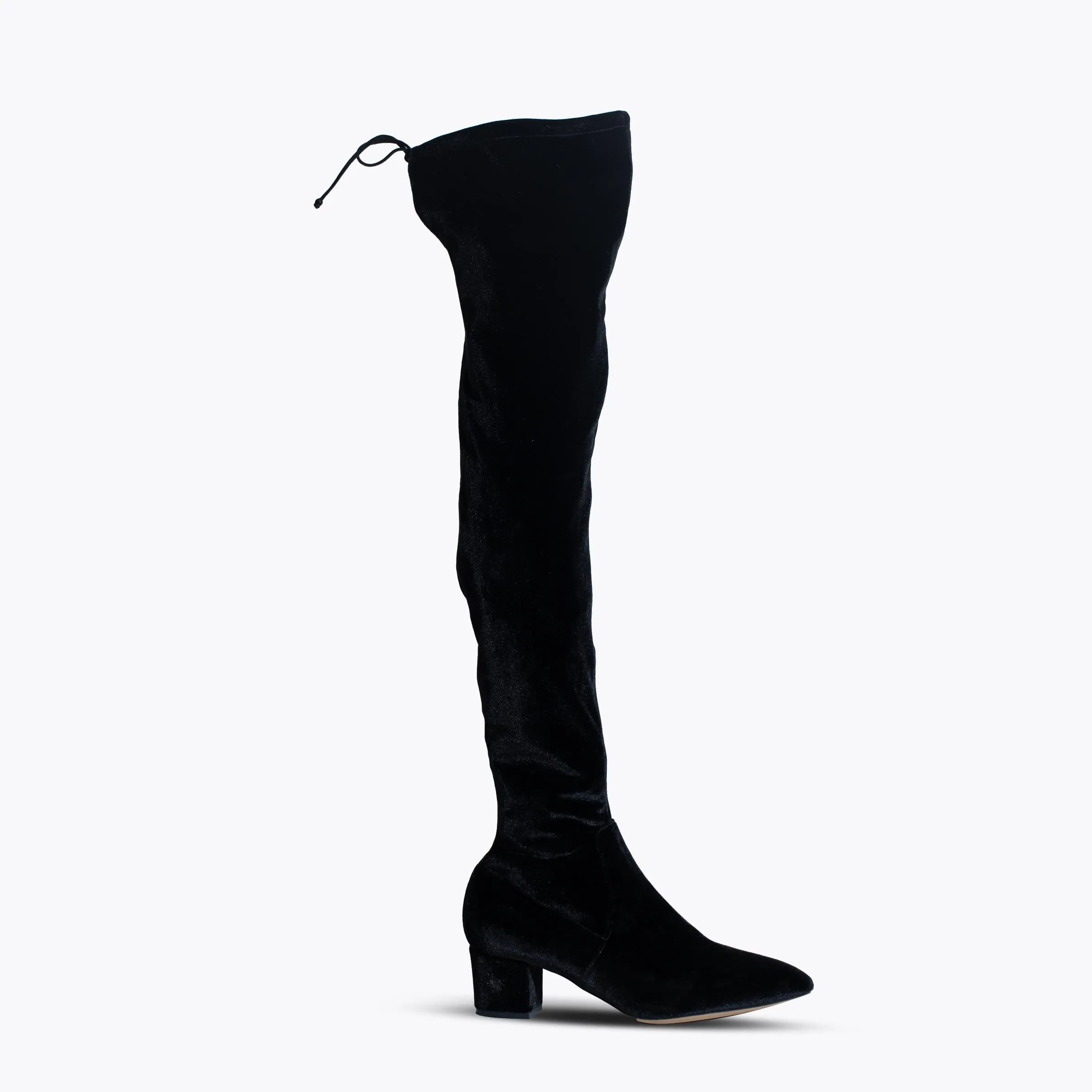 Charlotte Olympia Velvet Boots Black