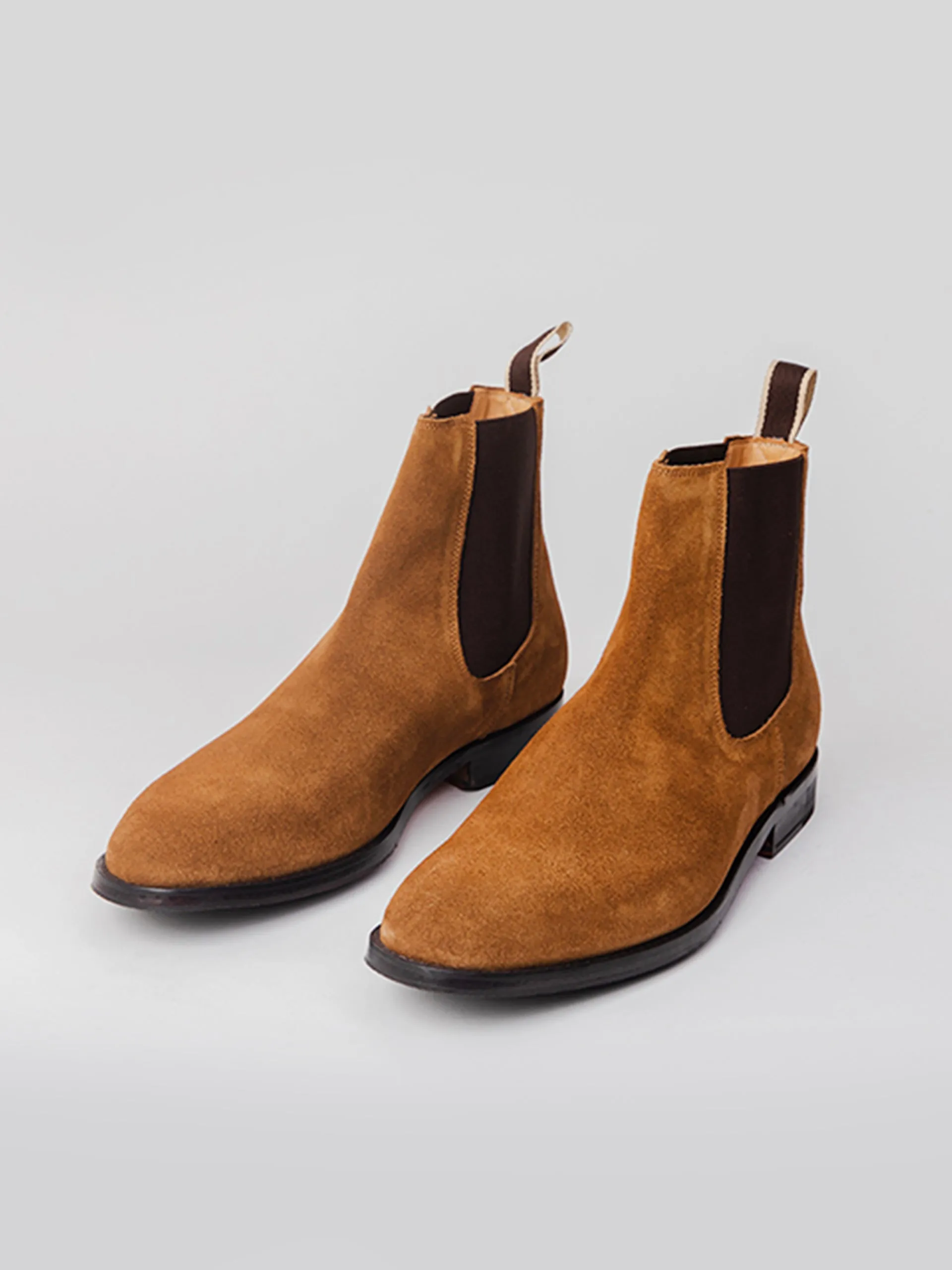 Chelsea Boot - Cognac Suede