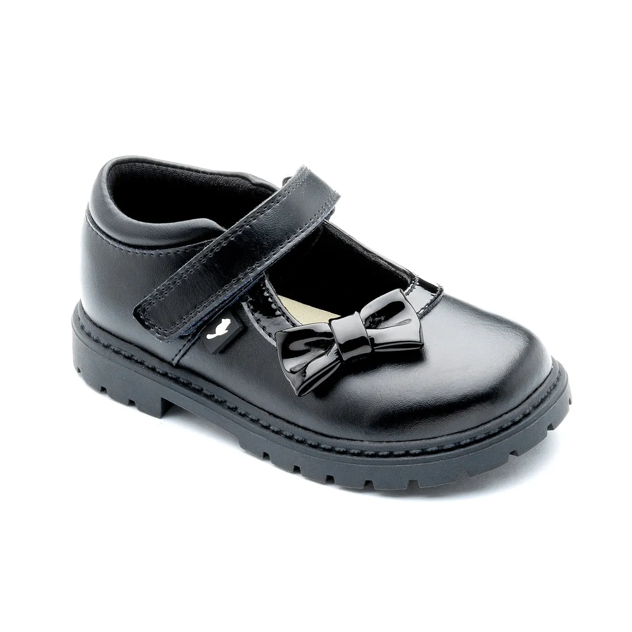 Chipmunks Olivia Girls Black School Shoe