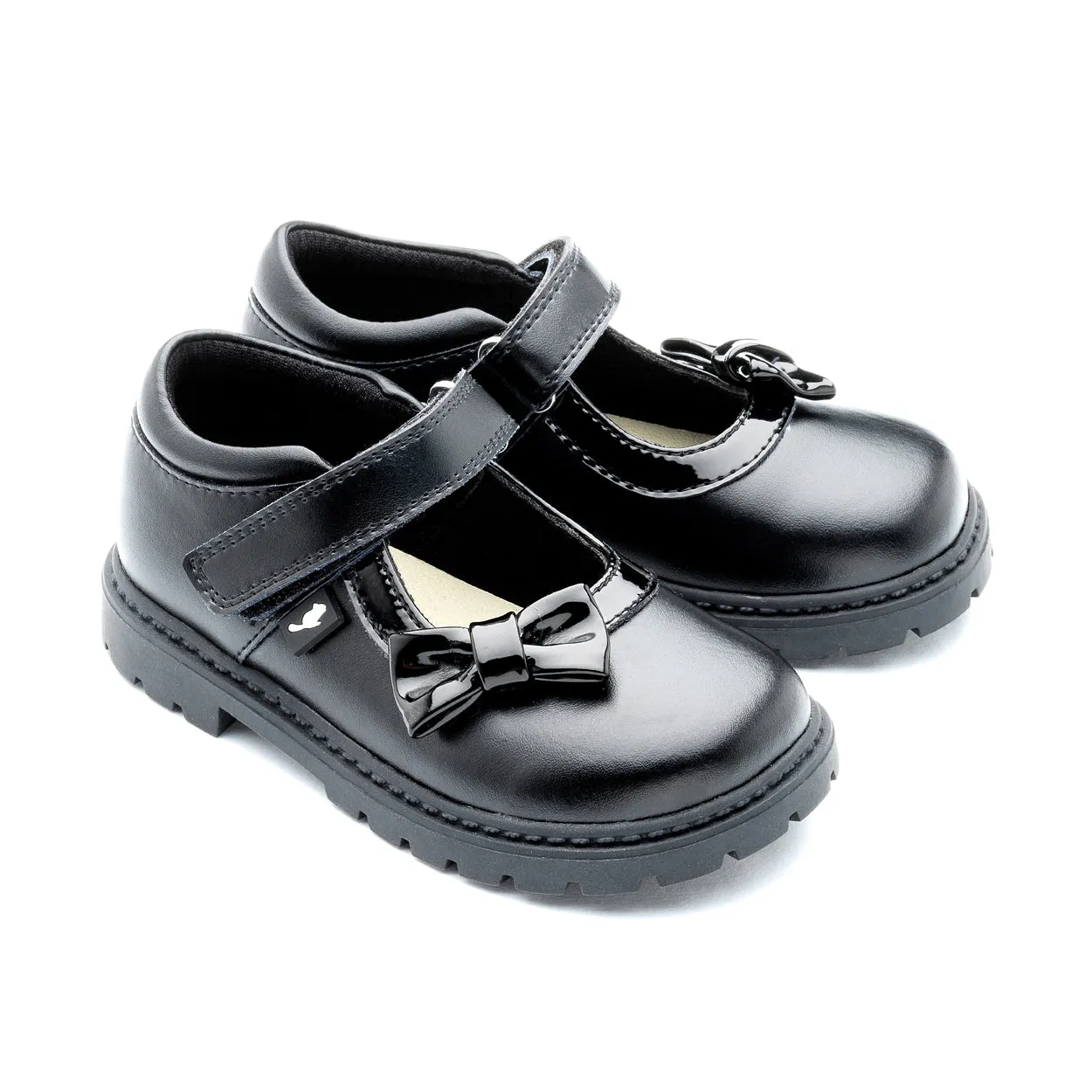 Chipmunks Olivia Girls Black School Shoe