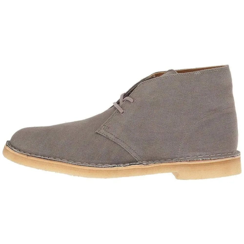 Clarks Originals Desert Boots Men's Taupe Canvas Fabric 26131983