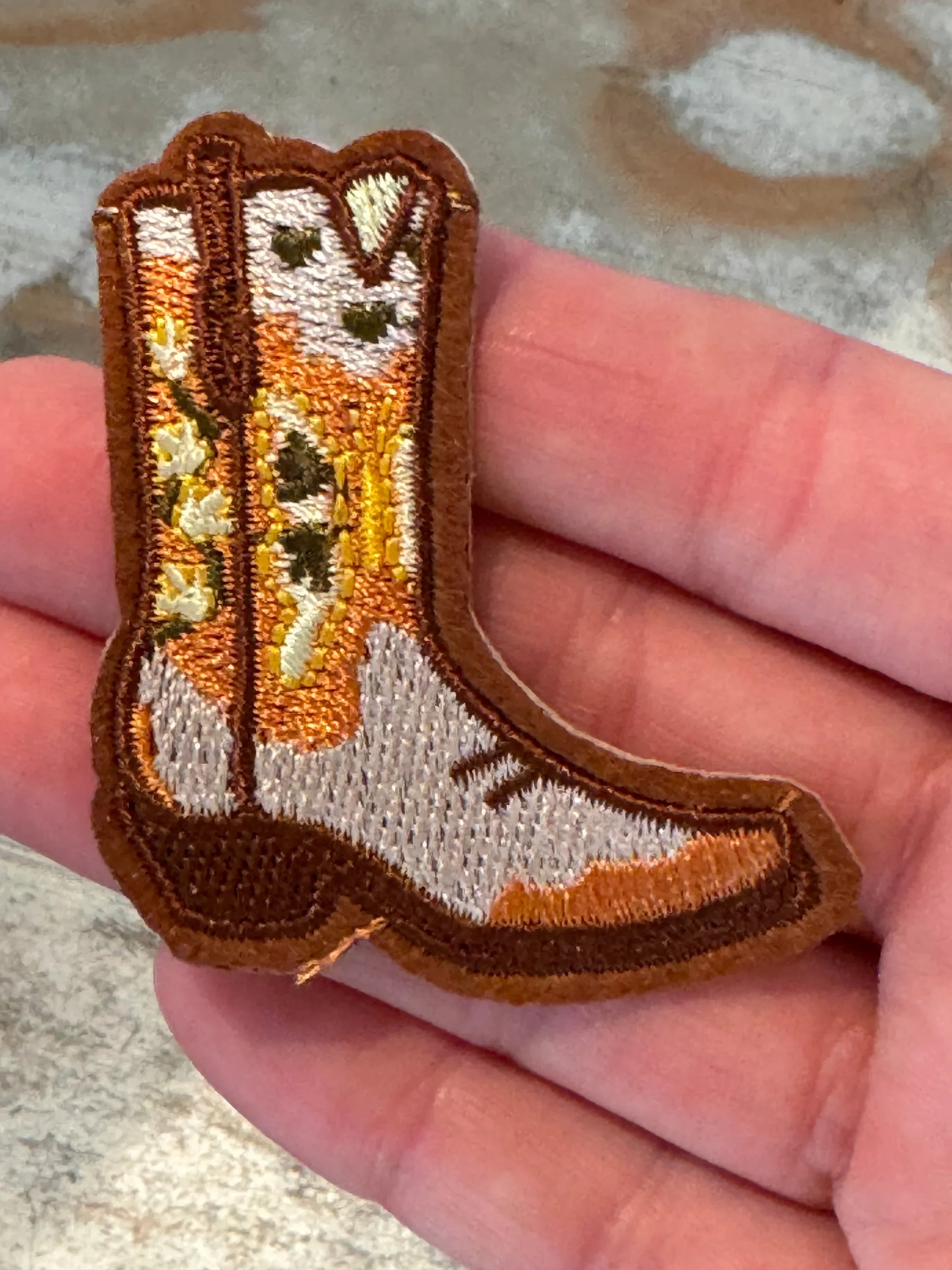 Cowboy Boots & Hat Iron On Patches