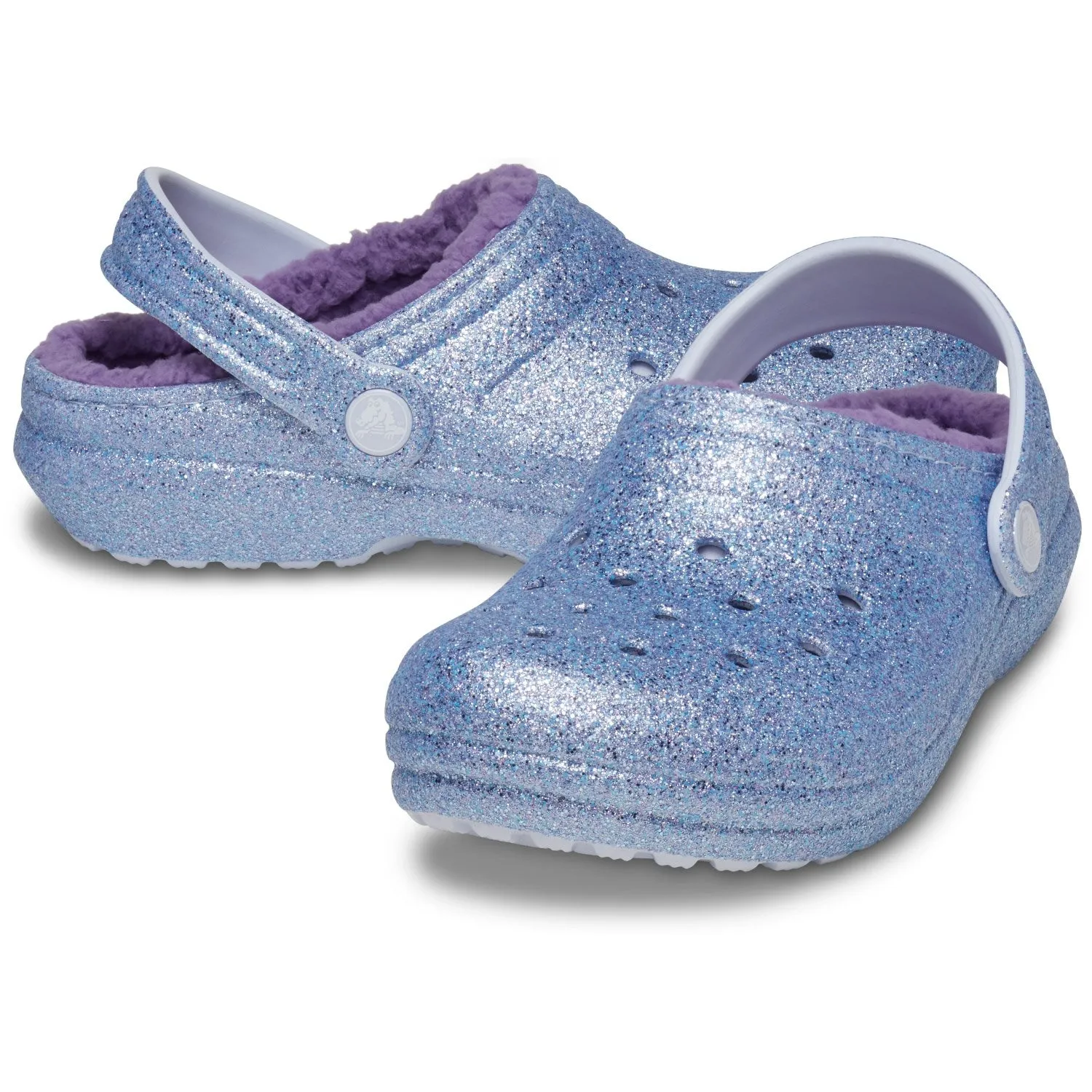 Crocs Frosted Glitter Classic Lined Glitter Clog