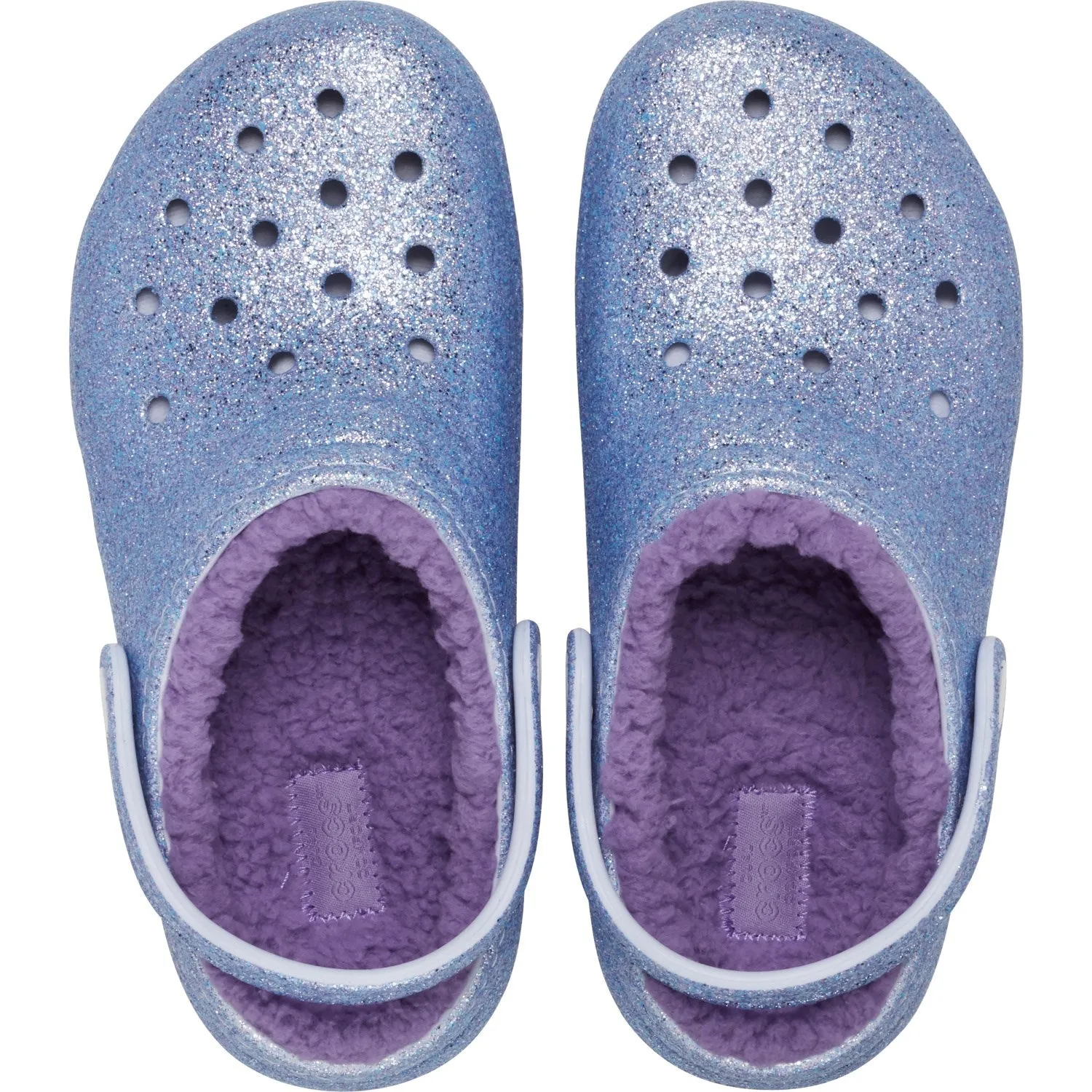 Crocs Frosted Glitter Classic Lined Glitter Clog