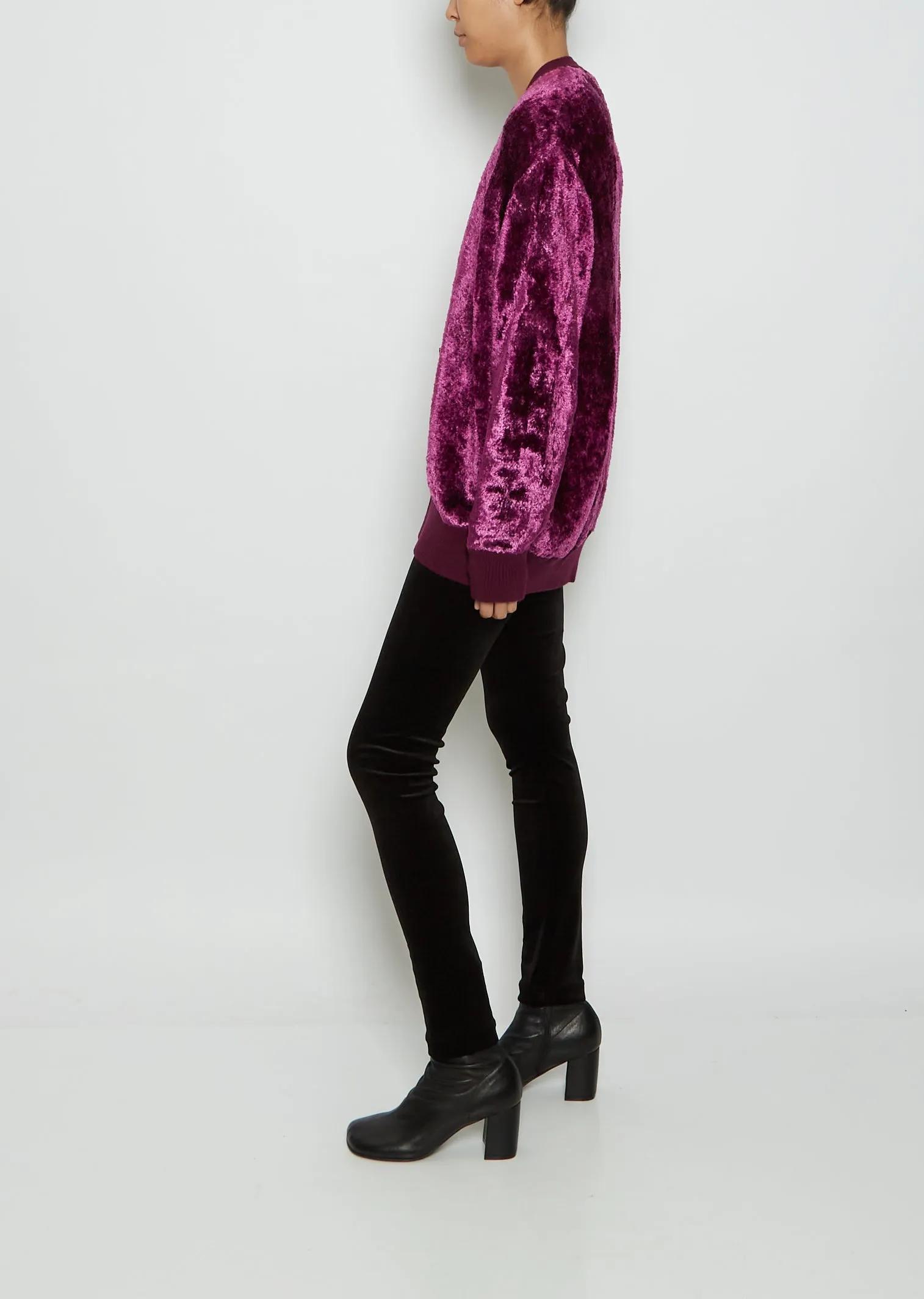 Crushed Velvet Cardigan