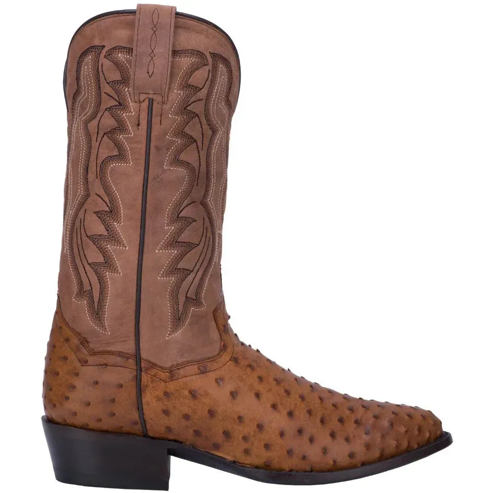 Dan Post Tempe - Mens Ostrich Leather Cowboy Boots