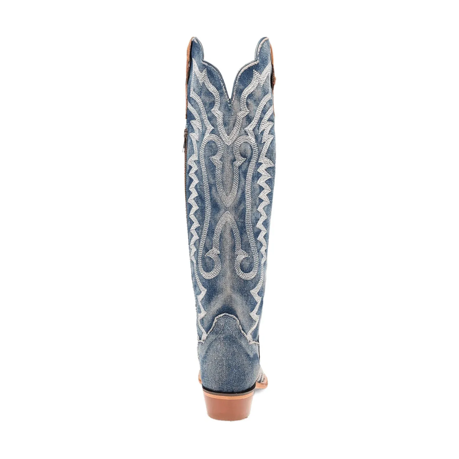 Dan Post Womens Darlin Denim Fabric Cowboy Boots