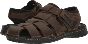 Darwyn Fishermen Rockport Flat Sandals Brown II Leather